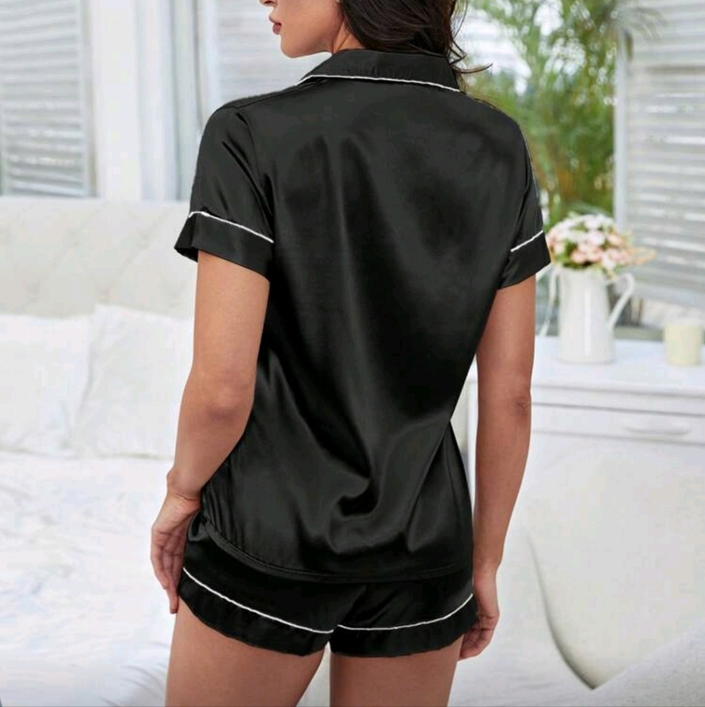 Shein Satin Pajama Set - Picture 2 of 8